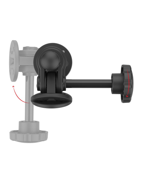 RAM® Swivel & Tilt Mount with 4-Hole AMPS Hole Patterns