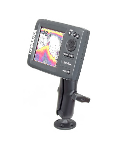 RAM® Composite Double Ball Mount for Lowrance Elite-5, Mark-5 + More