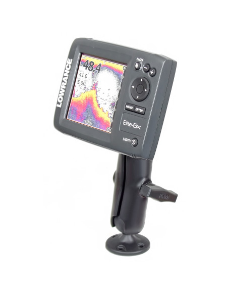 RAM® Composite Double Ball Mount for Lowrance Elite-5, Mark-5 + More