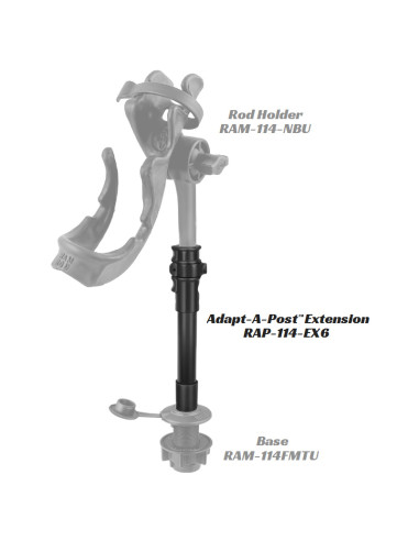 RAM® Adapt-A-PostT 9" Extension Pole