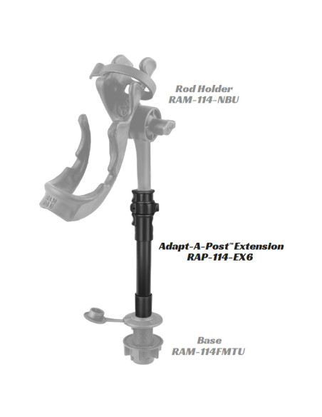 RAM® Adapt-A-PostT 9" Extension Pole