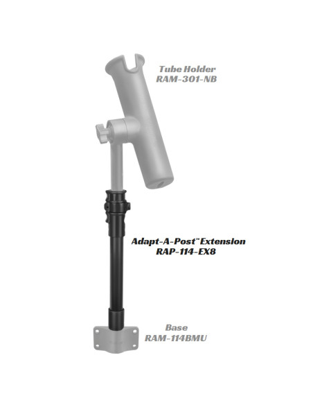RAM® Adapt-A-PostT 11" Extension Pole