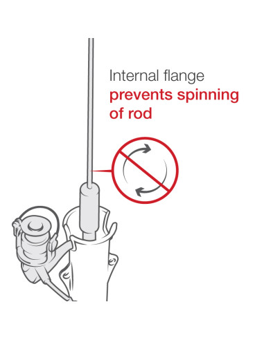 RAM® TubeT Rod Holder with Single Socket Arm