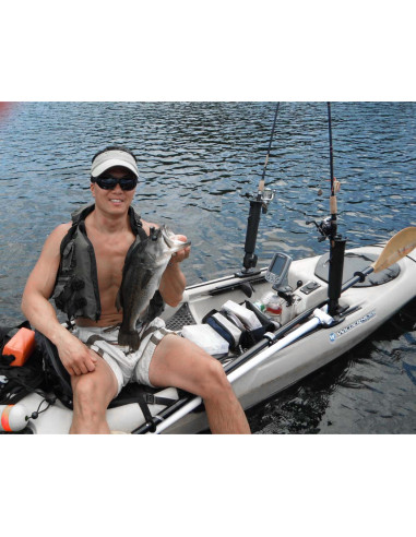 RAM® TubeT Rod Holder with Round Plate for Salt Water Use