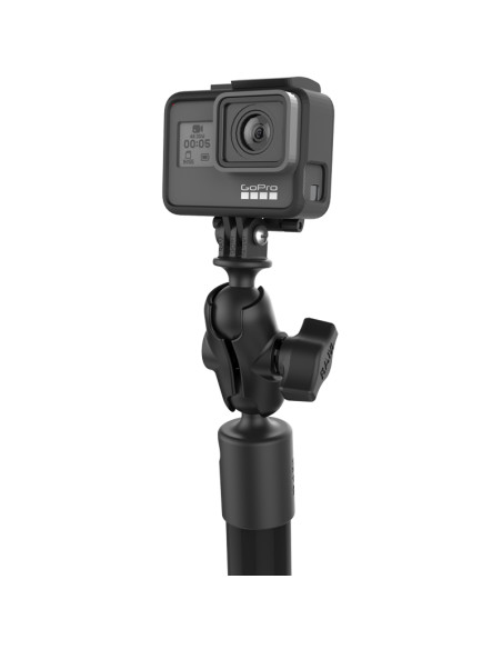 RAM® Twist-LockT Suction Mount with 18" Pole & Action Camera Adapter