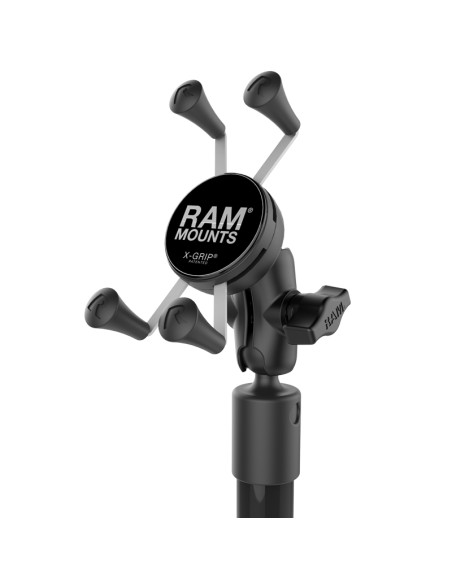 RAM® X-Grip® Phone Mount with RAM® Twist-LockT Suction Base & 18" Pole
