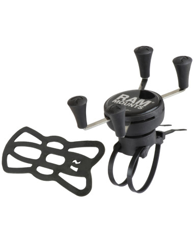RAM® X-Grip® Phone Mount with RAM® EZ-On/OffT Bicycle Base
