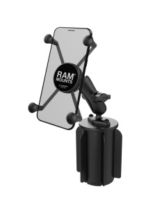 RAM® X-Grip® Large Phone Mount with RAM-A-CANT II Cup Holder Base