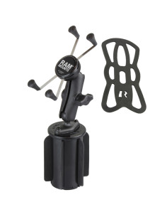 RAM® X-Grip® Large Phone Mount with RAM-A-CANT II Cup Holder Base 2