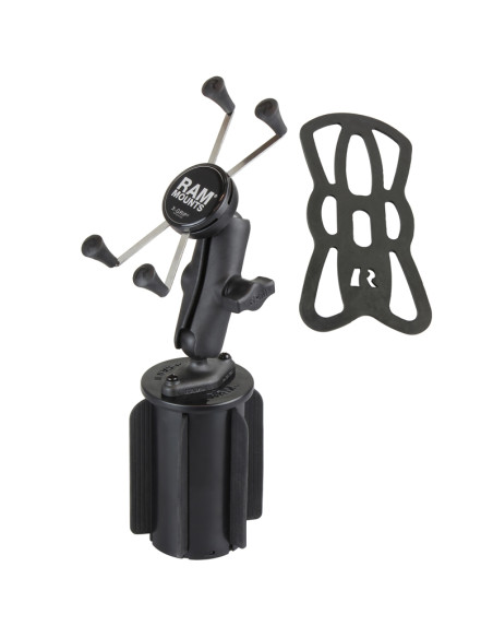 RAM® X-Grip® Large Phone Mount with RAM-A-CANT II Cup Holder Base