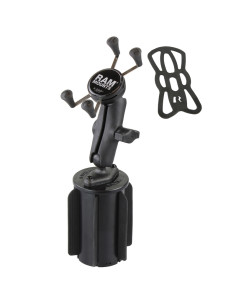 RAM® X-Grip® Phone Mount with RAM-A-CANT II Cup Holder Base 2