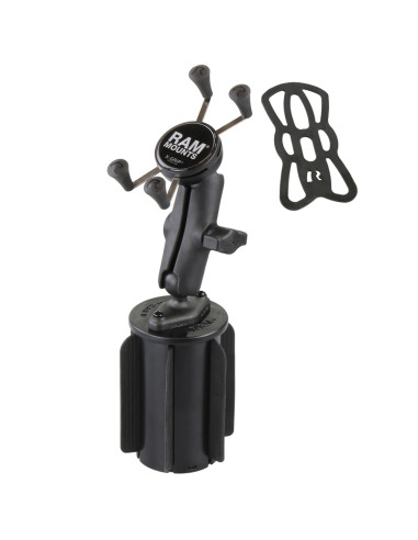 RAM® X-Grip® Phone Mount with RAM-A-CANT II Cup Holder Base