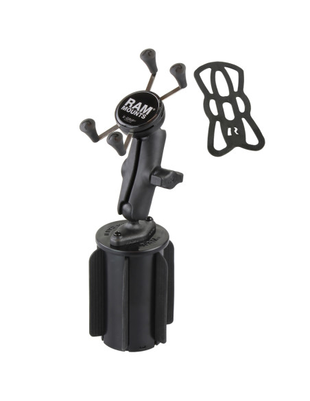 RAM® X-Grip® Phone Mount with RAM-A-CANT II Cup Holder Base