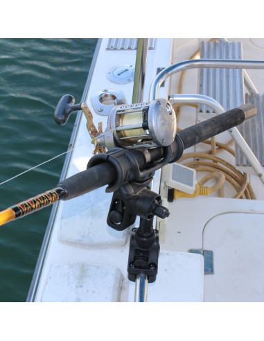 RAM® Light-SpeedT Fishing Rod Holder with Rail Base