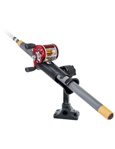 RAM® Tube Jr.T Rod Holder with Bulkhead/Flat Surface Base - 6" Post RAM® Tube Jr.T Rod Holder with Bulkhead/Flat Surface Base - 6" Post