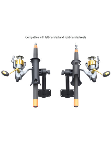 RAM® Tube Jr.T Rod Holder with Bulkhead Base - 6" Post