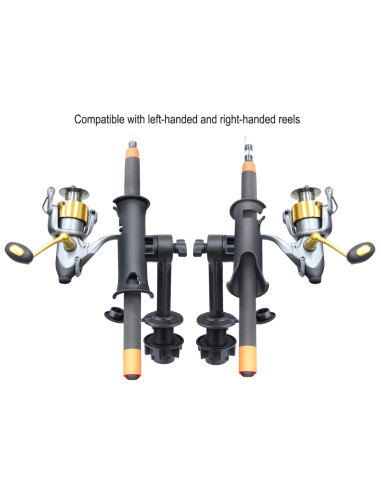 RAM® Tube Jr. T Rod Holder with Round Flush Base