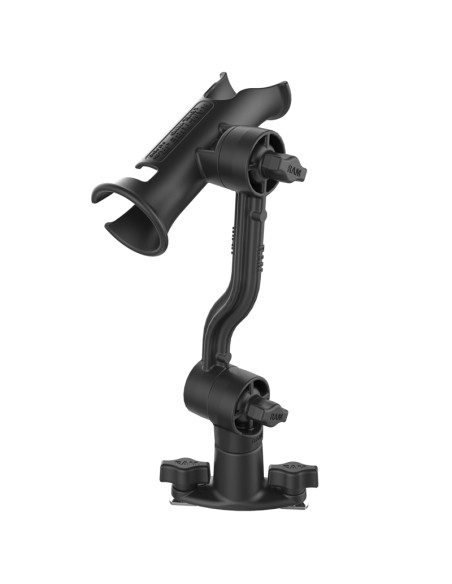 RAM® Tube Jr.T Rod Holder with Extension Arm and Dual T-Bolt Track Base
