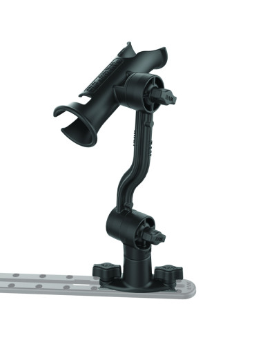 RAM® Tube Jr.T Rod Holder with Extension Arm and Dual T-Bolt Track Base