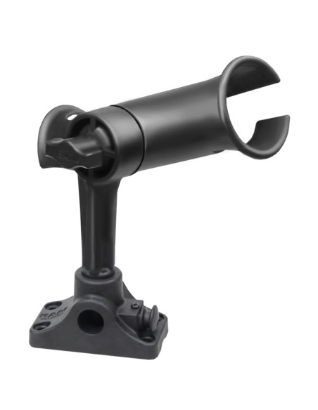 RAM® Tube Jr.T Rod Holder with Bulkhead/Flat Surface Base - 4" Post RAM® Tube Jr.T Rod Holder with Bulkhead/Flat Surface Base - 4" Post