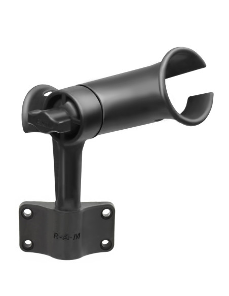 RAM® Tube Jr.T Rod Holder with Bulkhead Base - 4" Post RAM® Tube Jr.T Rod Holder with Bulkhead Base - 4" Post