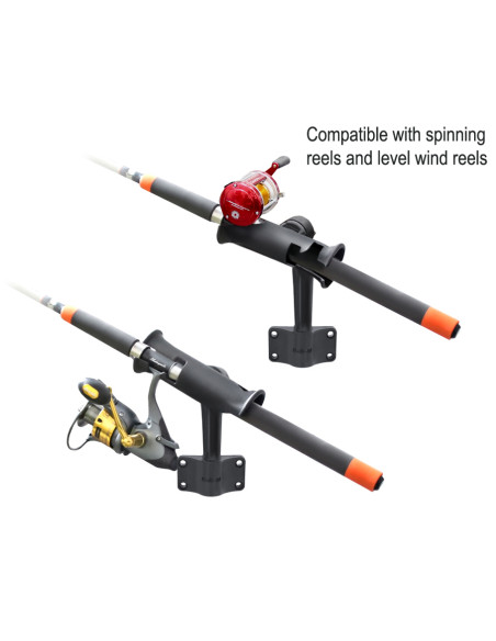 RAM® Tube Jr.T Rod Holder with Bulkhead Base - 4" Post RAM® Tube Jr.T Rod Holder with Bulkhead Base - 4" Post
