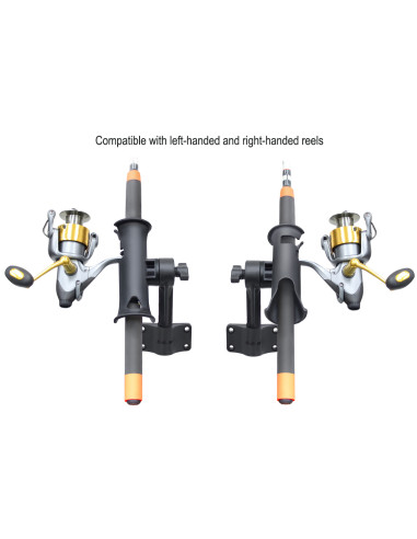 RAM® Tube Jr.T Rod Holder with Bulkhead Base - 4" Post