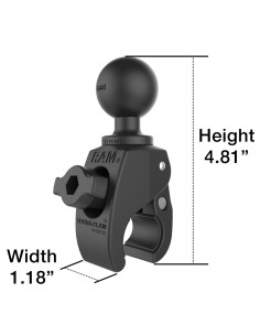 RAM® Tough-ClawT Small Clamp Ball Base 2