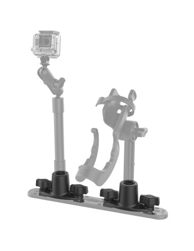 RAM® Dual T-Bolt Track Base for Spline Posts