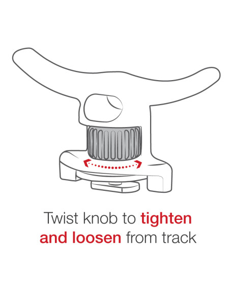 RAM® Tough-CleatT Anchor Tie-Off with Track Adapter