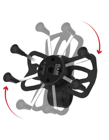 RAM® X-Grip® Large Phone Mount with RAM® Tough-StrapT Handlebar Base