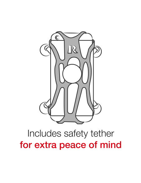 RAM® X-Grip® Large Phone Mount with RAM® Tough-StrapT Handlebar Base