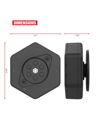 RAM® Vibe-SafeT with NPT Adapter for 2-Hole Holders