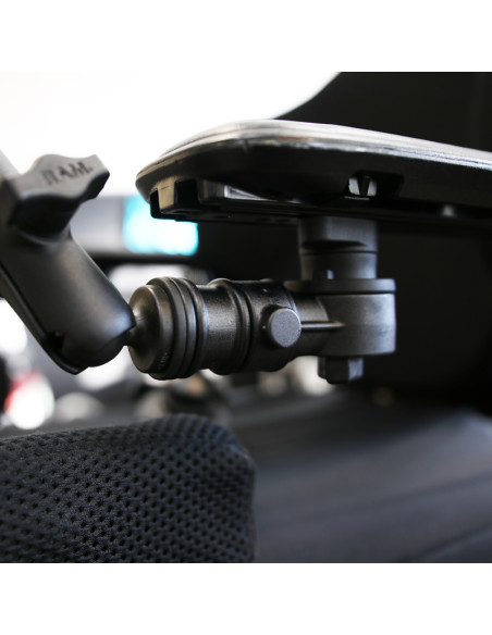 RAM® Universal Wheelchair Track Base with Quick Release & Swivel Feature