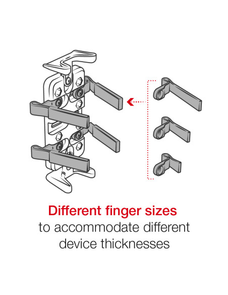RAM® Finger-GripT Universal Holder with Composite Yoke Clamp Base