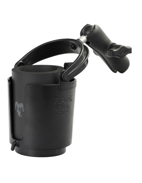 RAM® Level CupT 16oz Drink Holder with Double Socket Arm RAM® Level CupT 16oz Drink Holder with Double Socket Arm