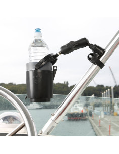 RAM® Level CupT 16oz Drink Holder with Double Socket Arm 2