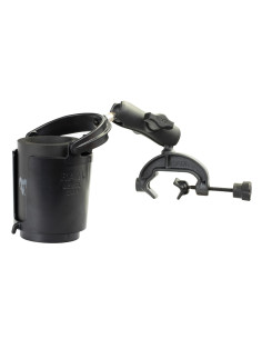 RAM® Level CupT 16oz Drink Holder with Composite Yoke Clamp Base