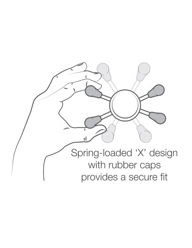 RAM® X-Grip® Phone Mount with Low-Profile Suction Cup - Short