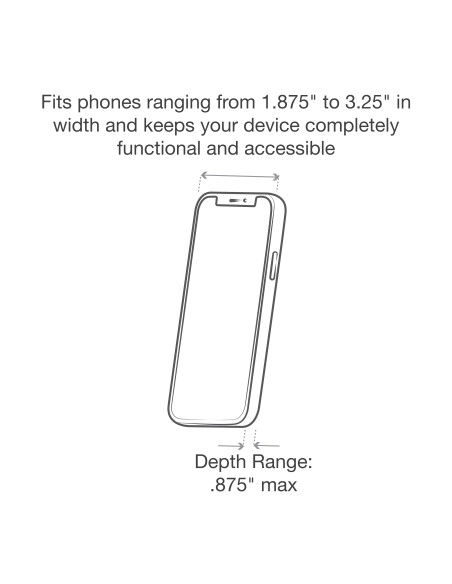 RAM® X-Grip® Phone Mount with Low-Profile Suction Cup - Short