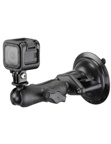 RAM® Twist-LockT Composite Suction Mount with Action Camera Adapter