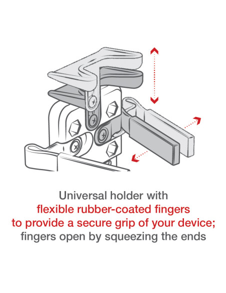 RAM® Finger-GripT Composite Universal Mount with Suction Cup Base