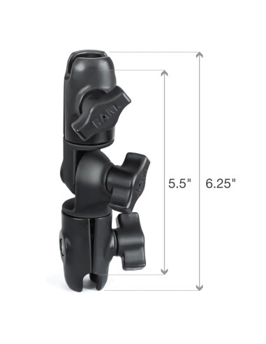 RAM® Composite Double Socket Swivel & Ratchet Arm