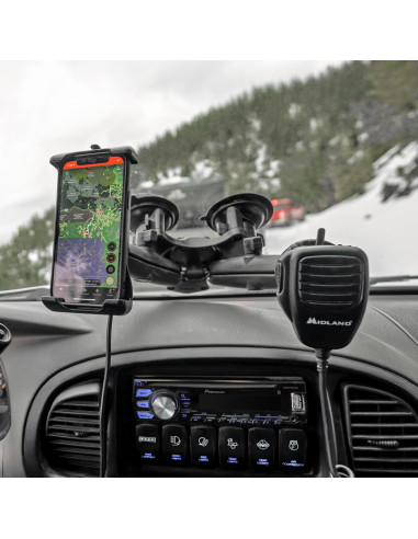 RAM® Twist-LockT Triple Suction Cup Double Ball Base