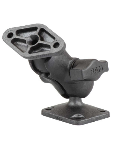 RAM® Composite Double Ball Mount with Diamond & AMPS Plates