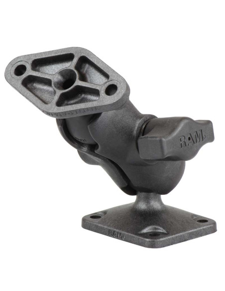 RAM® Composite Double Ball Mount with Diamond & AMPS Plates