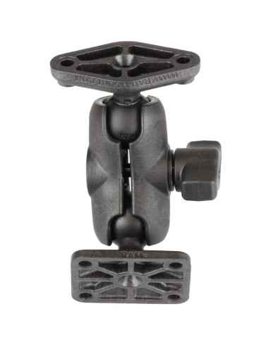 RAM® Composite Double Ball Mount with Diamond & AMPS Plates
