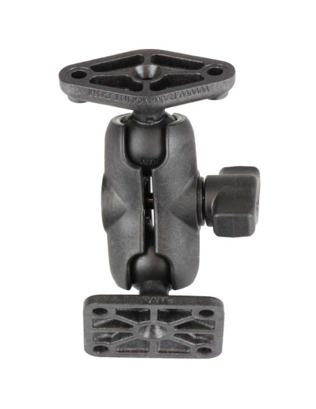 RAM® Composite Double Ball Mount with Diamond & AMPS Plates