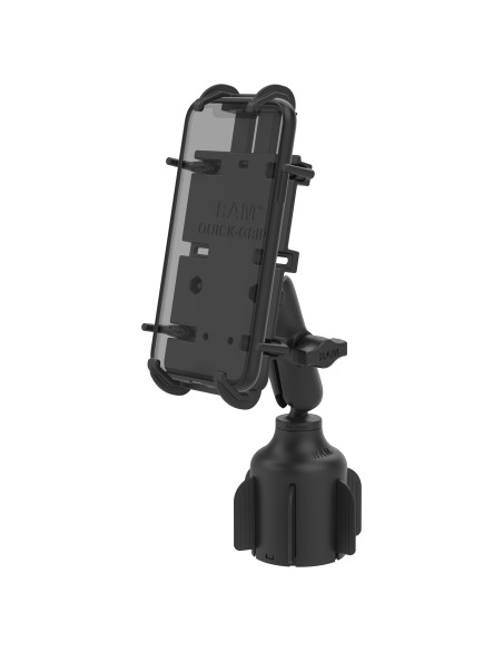 RAM® Quick-GripT XL Phone Mount with StubbyT Cup Holder Base