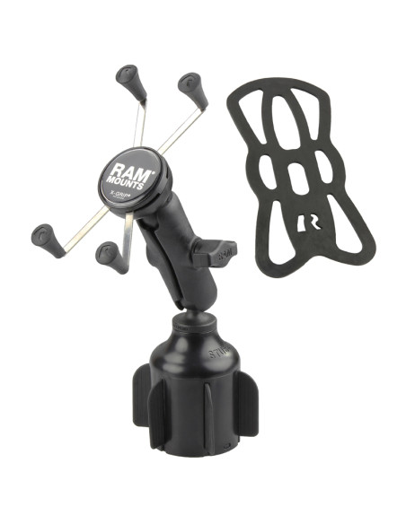 RAM® X-Grip® Large Phone Mount with RAM® StubbyT Cup Holder Base